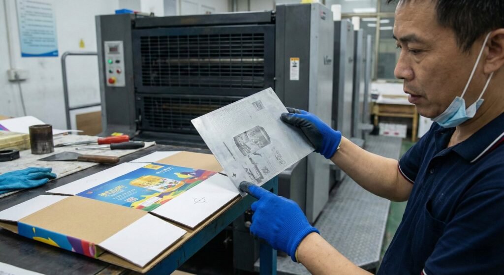 Aluminum printing plate used in offset vs digital printing processes.