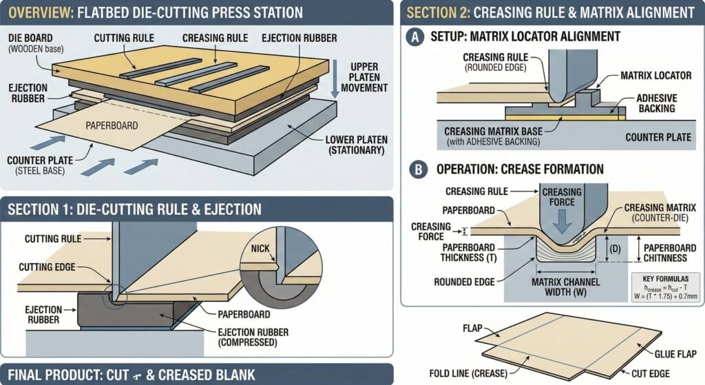 Professional creasing process to prevent Packaging Crease Cracking.