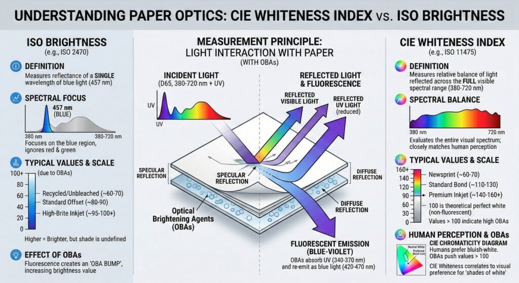 Understanding the science of paper whiteness and brightness.