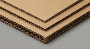 Comparison of Corrugated Flute Types showing E, B, and BC profiles.