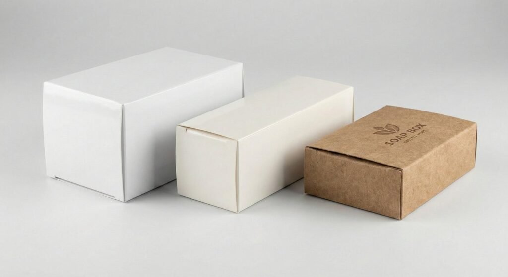 Comparison of Coated Paper vs Kraft Paper vs C1S packaging boxes.