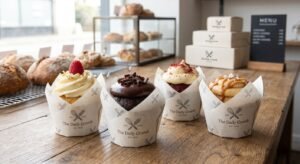 custom cupcake liners logo