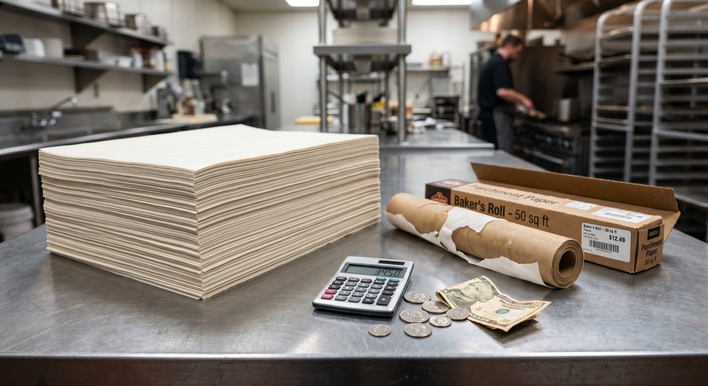 Cost analysis and savings of bulk parchment paper