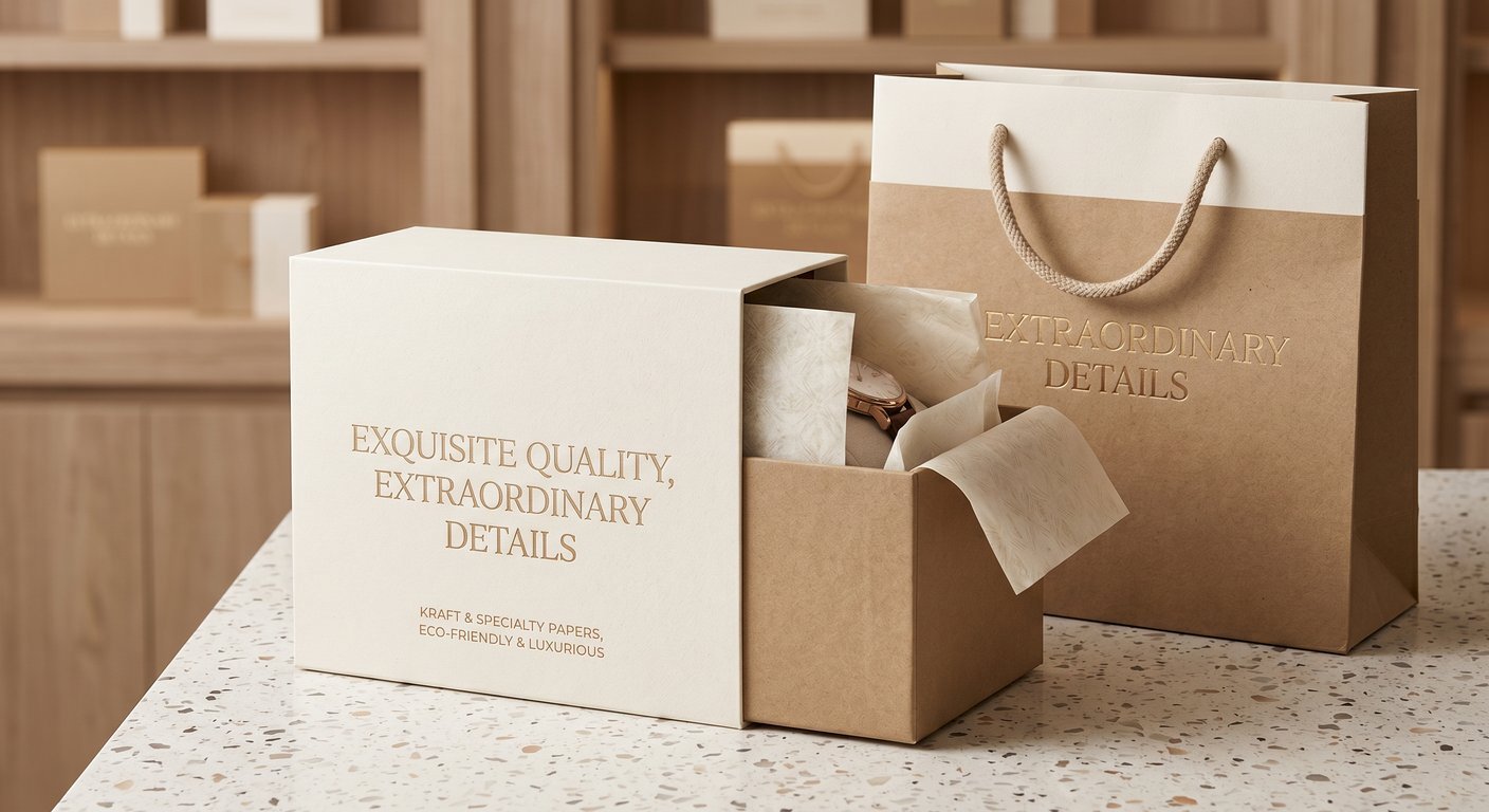 Luxury retail and gift packaging