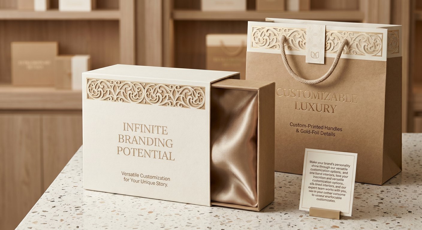 Branded retail packaging set