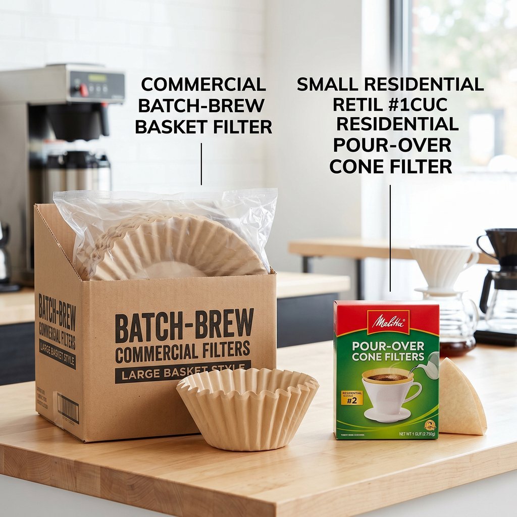 Custom sizes and retail packaging from coffee filter manufacturers