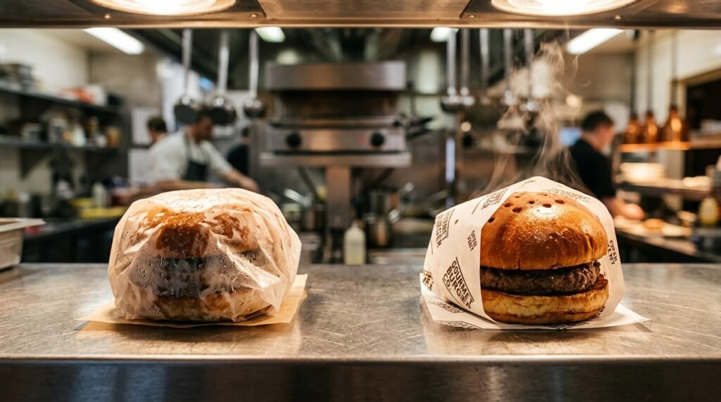 Greaseproof vs Wax Paper for Hot Food: Heat & Breathability Guide